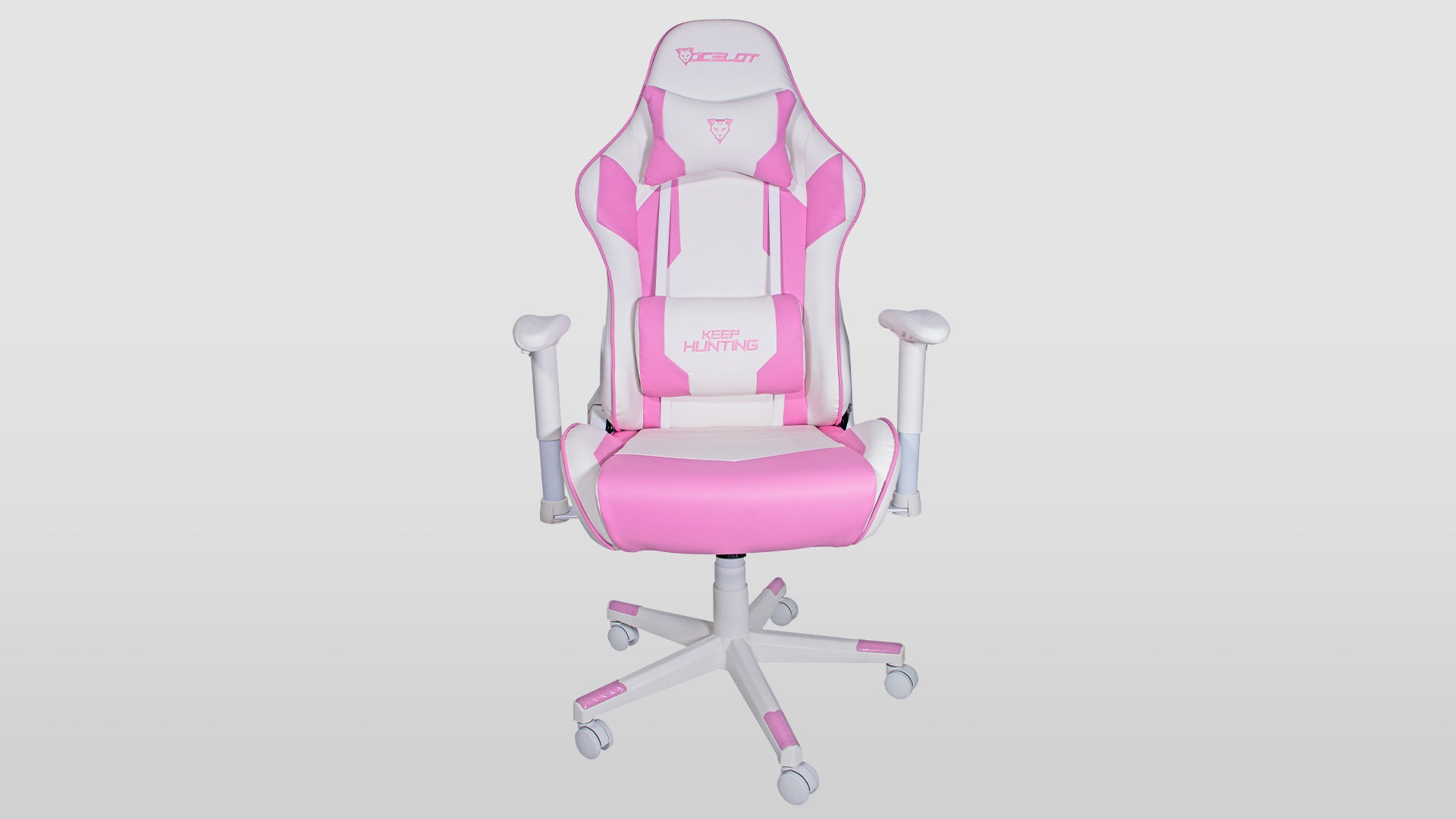 SILLA GAMER OCELOT/COLOR ROSA CON BLANCO/DESCANSA BRAZOS AJUSTABLES/ RECLINABLE 90-155 GRADOS/ SOPORTA HASTA 150KG SILLA GAMER OCELOT/COLOR ROSA CON BLANCO/DESCANSA BRAZOS AJUSTABLES/ RECLINABLE 90-155 GRADOS/ SOPORTA HASTA 150KG